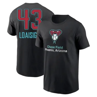 Men's Arizona Diamondbacks Jonathan Loaisiga Black Stadium Performance T-Shirt