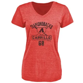 Women's Arizona Diamondbacks Gerardo Carrillo Red Base Runner T-Shirt