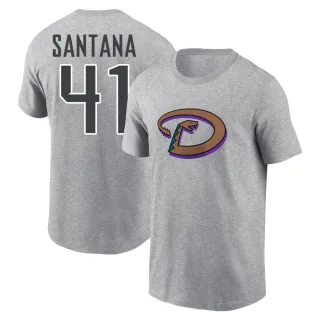 Youth Arizona Diamondbacks Carlos Santana Ash Cooperstown Collection Forbes T-Shirt