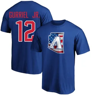 Youth Arizona Diamondbacks Lourdes Gurriel Jr. Royal Team Banner State T-Shirt