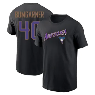 Youth Arizona Diamondbacks Madison Bumgarner Black Cooperstown Collection Wahconah T-Shirt